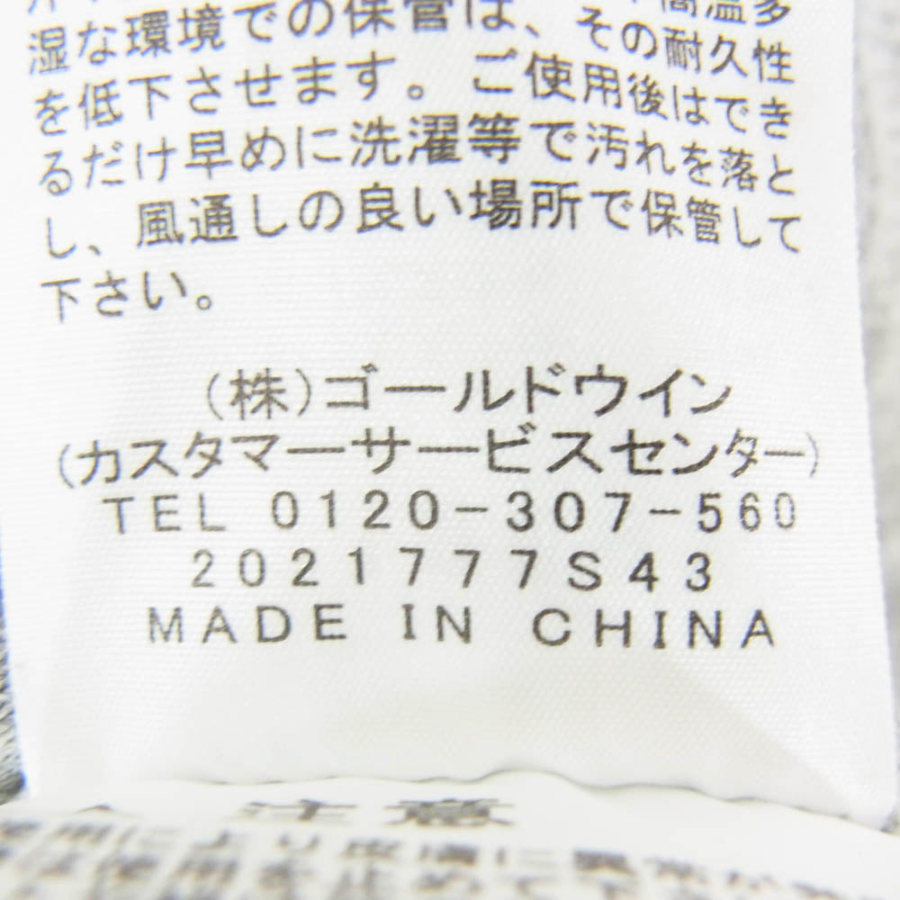 THE NORTH FACE ノースフェイス NT12297 Color Heathered Sweat Hoodie ロゴプリント カラー ヘザード スウェット フーディ プルオーバー パーカー グレー系 L【中古】