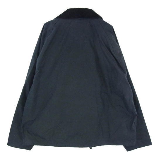 Barbour バブアー 24AW 242MWX1678 TRANSPORT トランスポート ワックス コットン ショート ジャケット ブルゾン ネイビー系 36【中古】