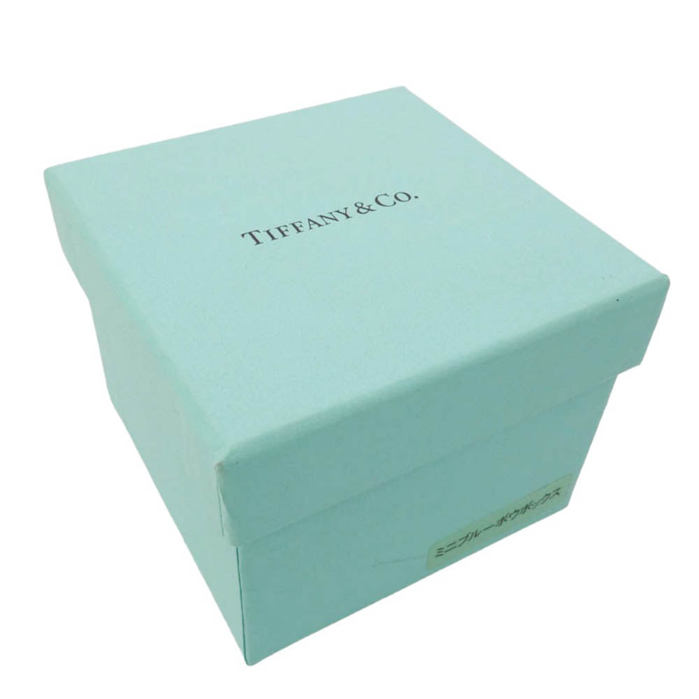 TIFFANY&Co. ティファニー ミニブルー ボウ ボックス 小物入れ ライトブルー系 ホワイト系【極上美品】【中古】