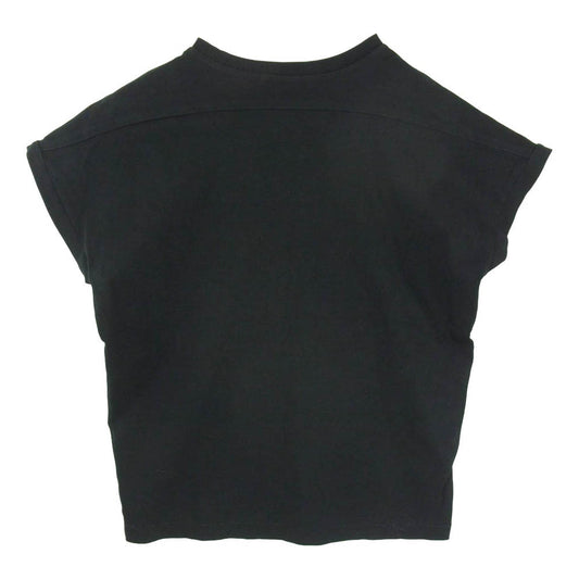 HYKE ハイク 141-12017 コットン フレンチスリーブ 半袖 Tシャツ ブラック系 1【中古】