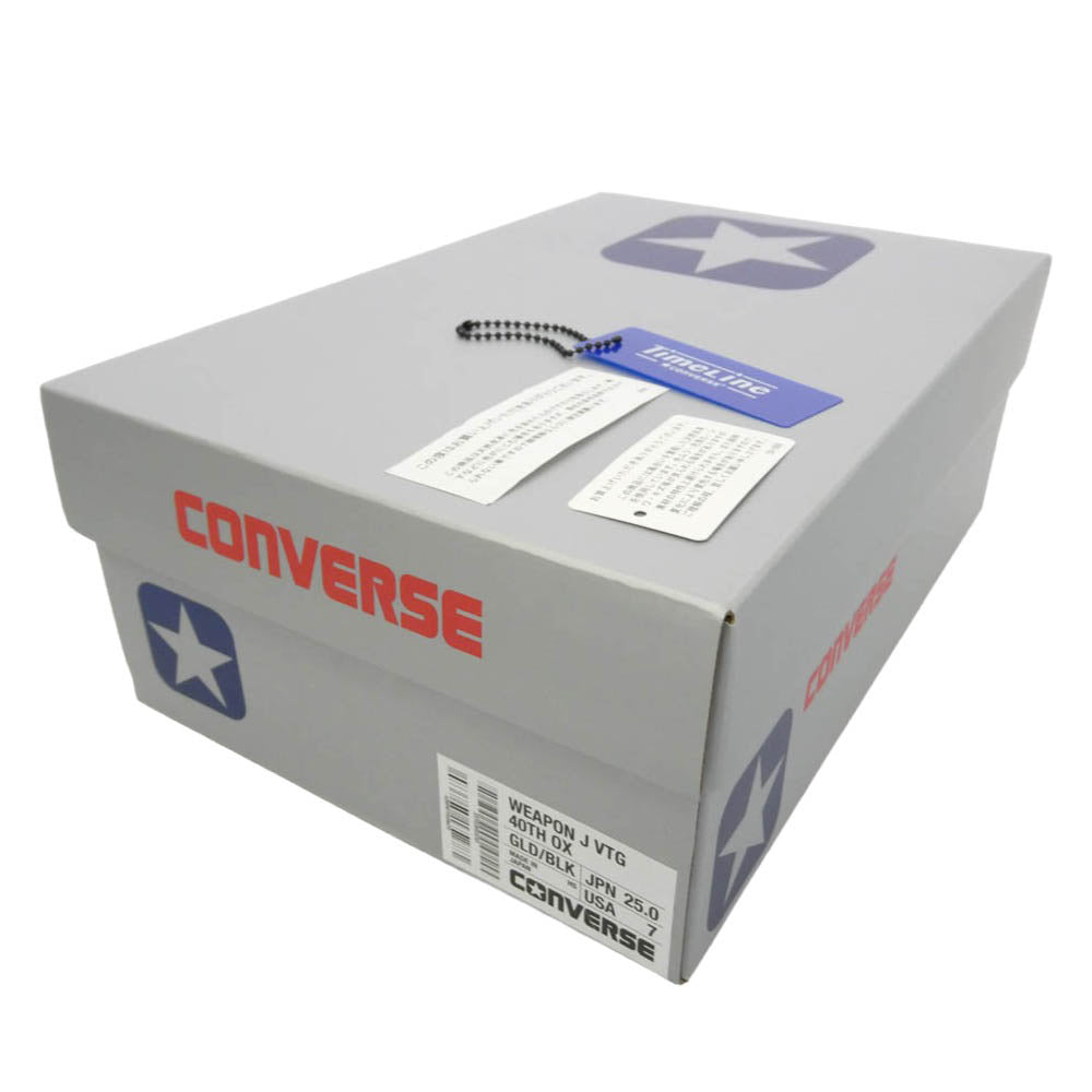 CONVERSE コンバース 26AW 33702850 × SOMA Katsufumi Tokunaga ソーマ 徳永勝文 トクナガカツフミ TimeLine Weapon J VTG 40th OX タイムライン ウエポン ローカット スニーカー ライトブラウン系 マルチカラー系 25cm【極上美品】【中古】