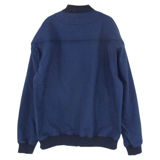 STANDARD CALIFORNIA スタンダードカリフォルニア 20SS SD Coolmax Stretch Twill Derby Jacket クールマックス ストレッチ ツイル ロゴ刺繍 ジップアップ ダービージャケット ネイビー系 L【中古】