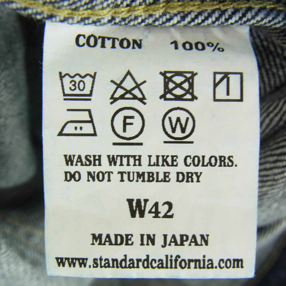 STANDARD CALIFORNIA スタンダードカリフォルニア 24SS OUDLA360 SD Denim Jacket S996 WW Ⅱ OW 大戦モデル ヴィンテージウォッシュ デニムジャケット インディゴブルー系 42【極上美品】【中古】