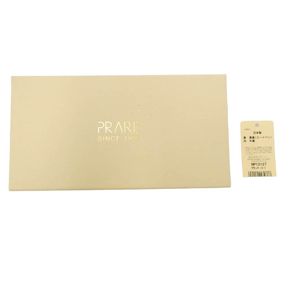 プレリー ギンザ NP12127 CORDOVAN 1957 Long Wallet コードバン 長財布 小銭入れ付き ブラック系 01【新古品】【未使用】【中古】