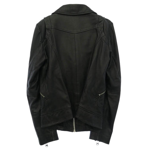 ドマ D165001 ラムレザー ジップアップ ライダース レザージャケット ブラック系 M【中古】