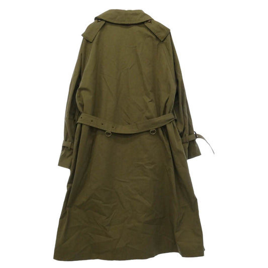 AURALEE オーラリー 19AW A9AC01CG FINX CHAMBRAY BIG TRENCH COAT フィンクスコットン シャンブレーギャバジン ビック トレンチコート ブラウン系 3【中古】