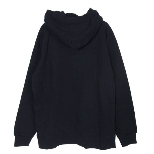 Sacai サカイ 21SS COEN-M27655 × A.P.C HOODIE TAIYO アーペーセー フーディー タイヨウ ロゴ サイドジップ プルオーバー パーカー ブラック系 XL【新古品】【未使用】【中古】