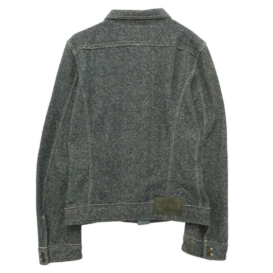 DIESEL ディーゼル スウェット ジップ トラッカー ジャケット グレー系 XL【中古】