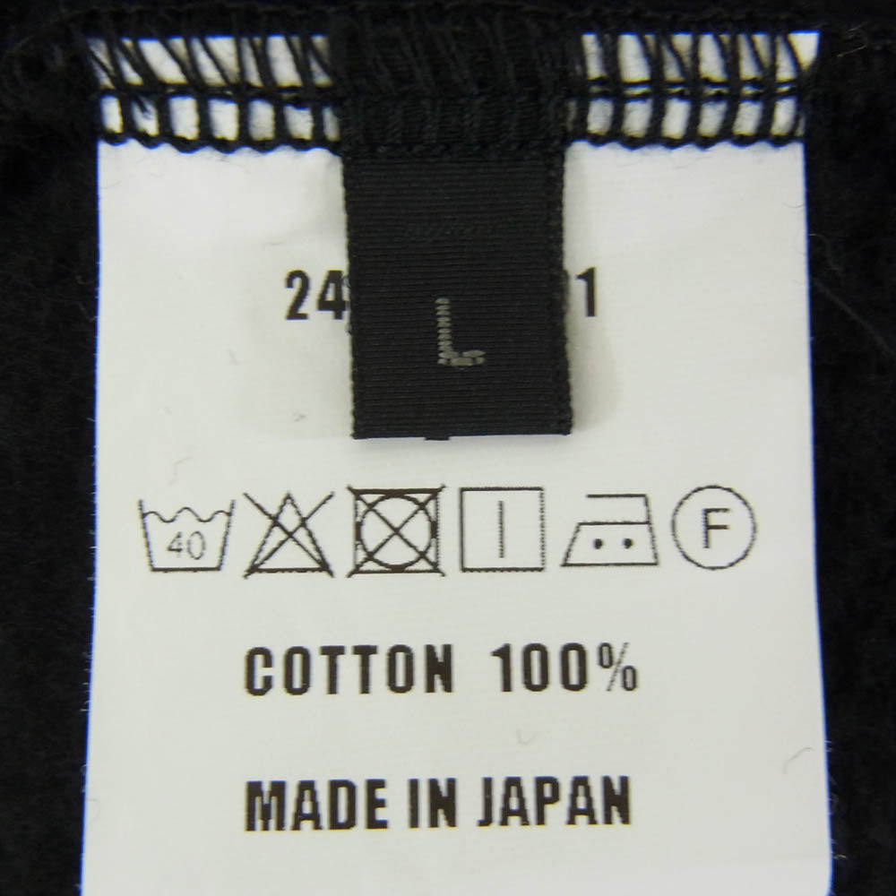 RATS ラッツ 24AW 24'RTC-1101 FLEECE CREW NECK SWEAT フリース クルーネック スウェット シャツ ブラック系 L【中古】