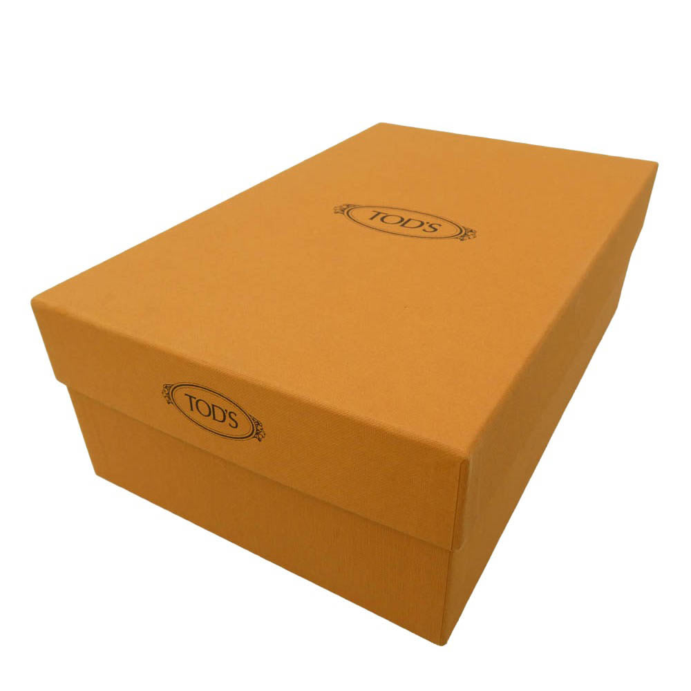 TOD’S トッズ ロゴ金具 レザー ローカット ローファー ブラック系 ゴールド系 34【中古】