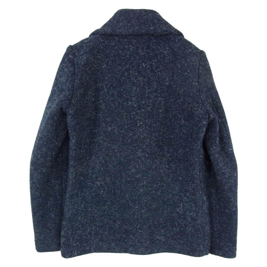 JELADO ジェラード Rats gown 20s ベース ラッツ ガウン ショールカラー カーディガン ジャケット ネイビー系 34【中古】