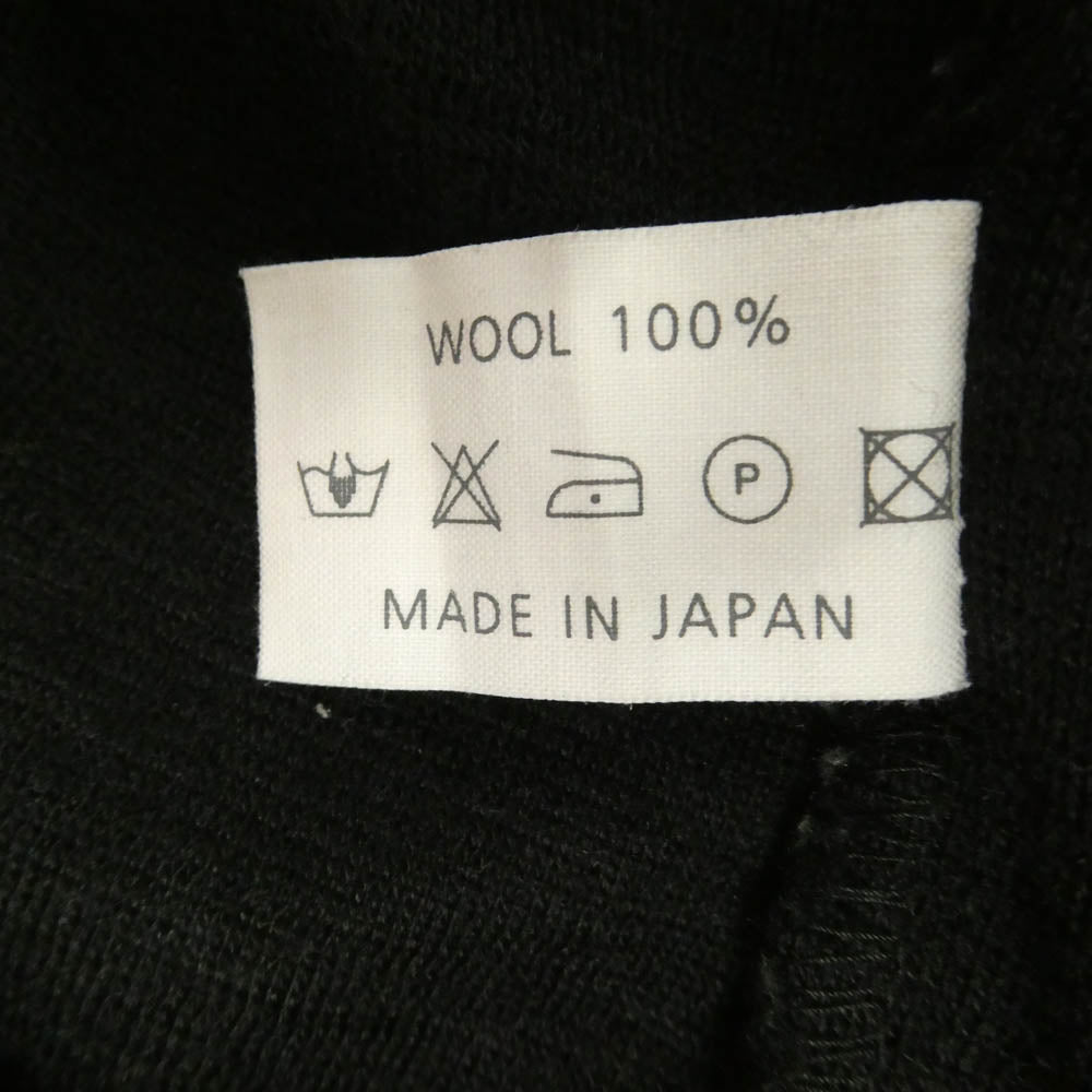 stylecraft wardrobe スタイルクラフトワードローブ WOOL T SWEATER メリノ ウール セーター 長袖 ニット ブラック系 2【中古】