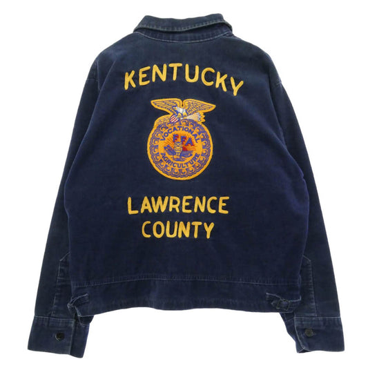 ヴィンテージ 70s ffa jacket ファーマーズ ジャケット ネイビー系 46【中古】