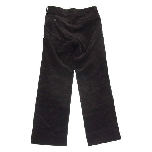 COMOLI コモリ 23AW Y03-03020 コーデュロイ パイプドステム パンツ ブラック系 2【中古】