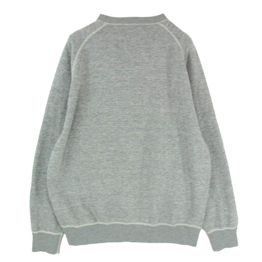 COMOLI コモリ 26SS D01-05045 グレー裏毛 クルーネック スウェット トレーナー グレー系 3【美品】【中古】