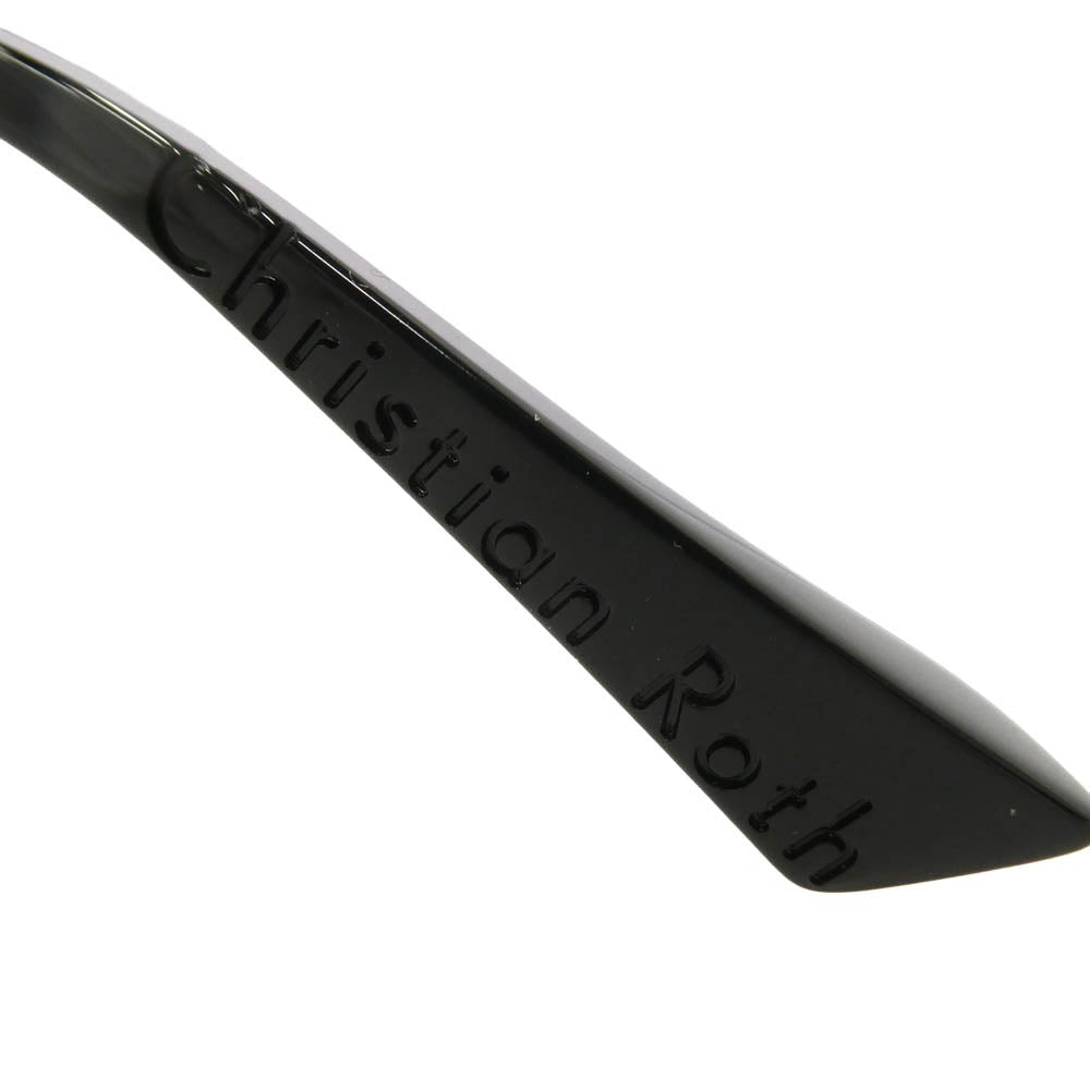 クリスチャンロス CRS008-49-01 OSKARI BLK-BLK ラウンドシェイプ サングラス アイウェア メガネ 眼鏡 49□24-145 ブラック系 49□24-145【美品】【中古】