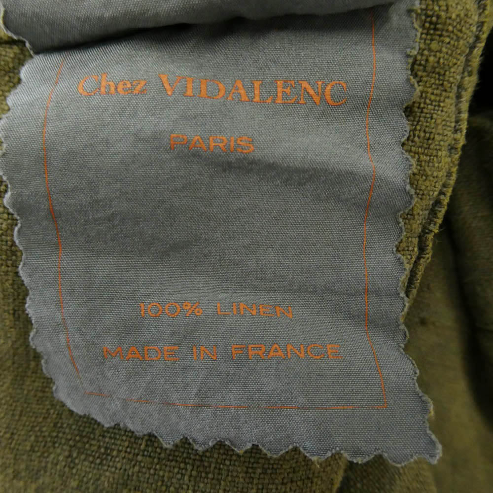 シェヴィダレンク COAT TRENCH LINEN リネン トレンチコート カーキ系 3【中古】