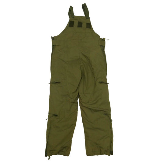 ヴィンテージ SP0100-96-C-4037 90s U.S. Army 米軍 CVC CREWMAN’S NOMEX 中綿入り アラミド オーバーオール モスグリーン系 M-R【中古】