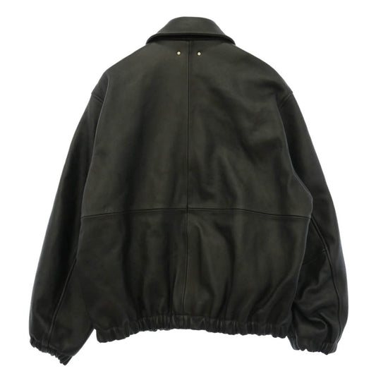 ssstein シュタイン 26AW ST.1555 Sheep Leather Zip Short Jacket シープレザー ジップ ショート ジャケット ブルゾン ブラック系 XS【中古】