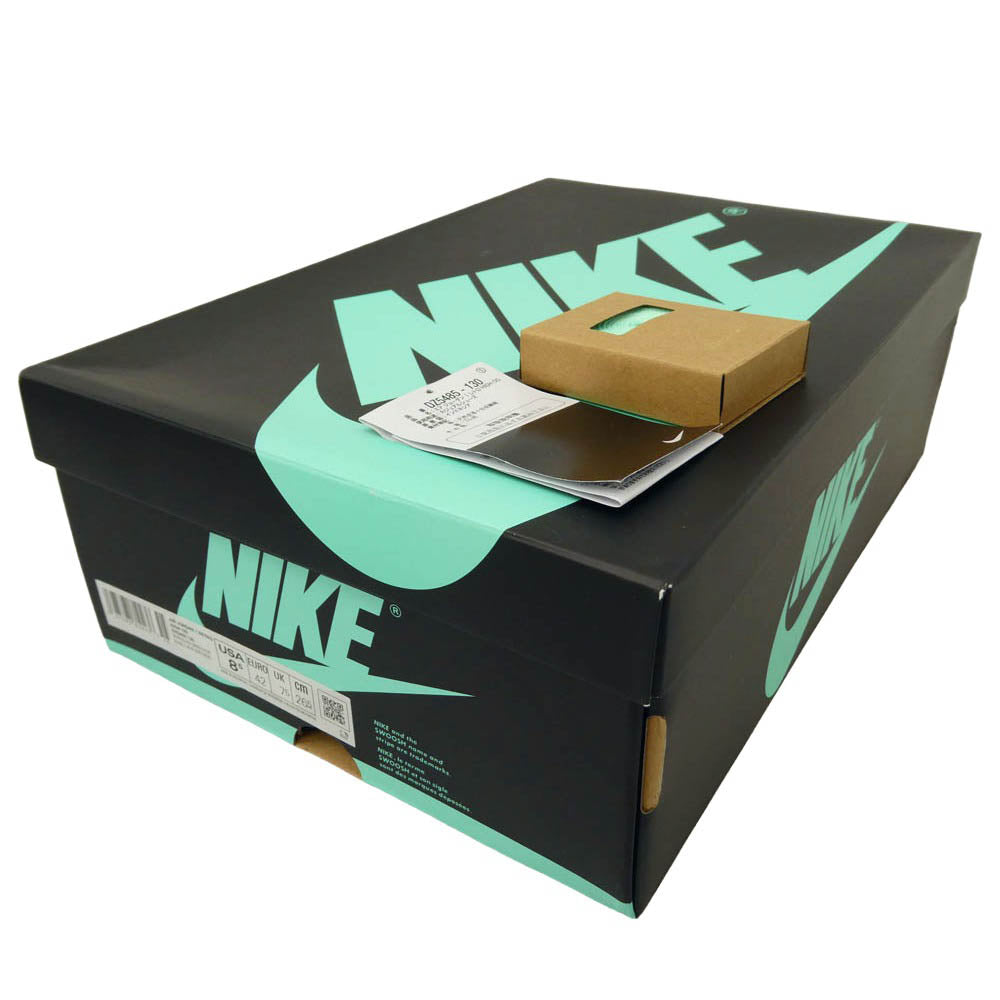 NIKE ナイキ DZ5485-130 Air Jordan 1 High OG Green Glow エアジョーダン1 ハイ OG グリーングロー ハイカット スニーカー ブラック系 ライトグリーン系 26.5cm【新古品】【未使用】【中古】
