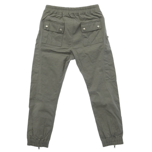 Rick Owens リックオウエンス 26AW RU02F4368TE HEIZER CARGO ウエストゴム ドローストリング ジップフライ ヘイザー カーゴ イージーパンツ モスグリーン系 28【中古】