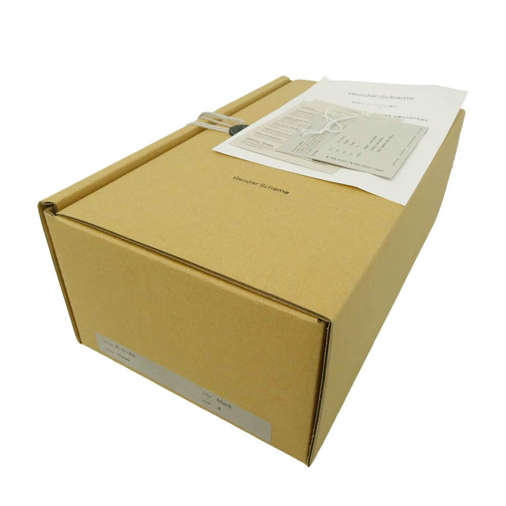 Hender Scheme エンダースキーマ di-rs-chk cheak caw Leather チーク カウ レザー シューズ サンダル ブラック系 4【中古】