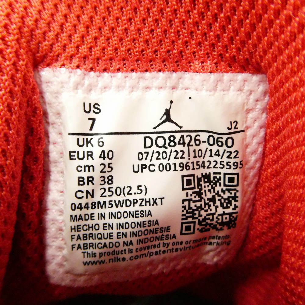 NIKE ナイキ DQ8426-060 Air Jordan 1 Mid Bred Toe エアジョーダン1 ミッド ブレッドトゥ スニーカー ブラック系 レッド系 25㎝【中古】