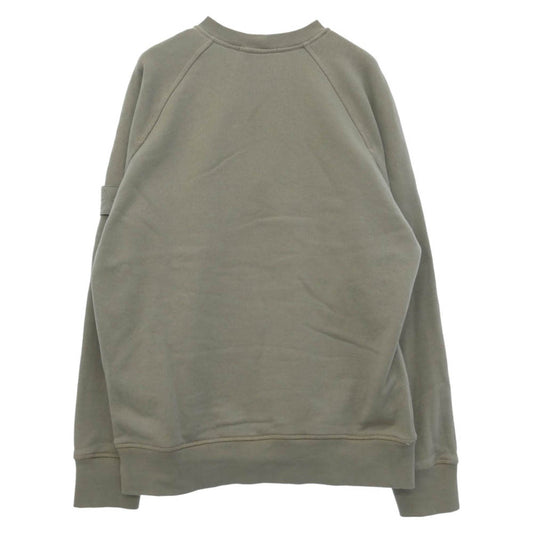 STONE ISLAND ストーンアイランド 6100028 HEAVY ORGANIC COTTON FLEECE_S.I. GHOST ワッペン クルーネック スウェット トレーナー グレー系 L【中古】