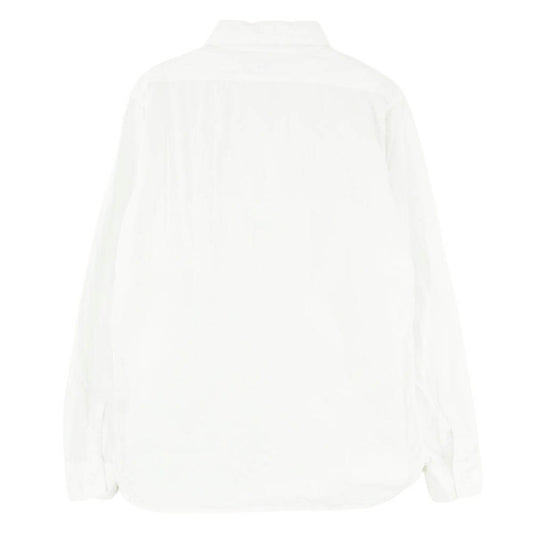 orSlow オアスロウ Work Shirts フロント ダブルポケット 猫目ボタン 長袖 ワーク シャツ ホワイト系 2【中古】