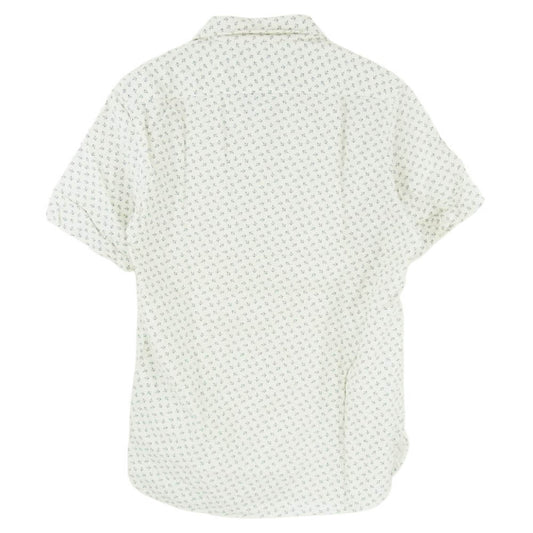 RRL ダブルアールエル 4700001228 GARDINER ANCHOR WORK SHIRTS ガーディナー アンカー総柄 半袖 オープンカラー ワークシャツ オフホワイト系 S【中古】