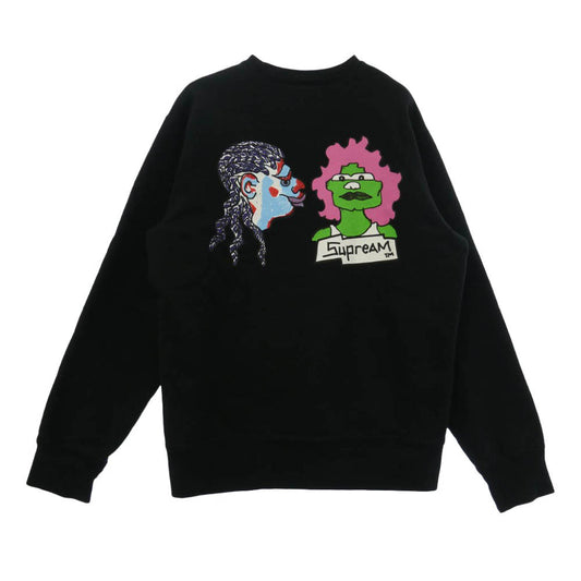 Supreme シュプリーム 17AW ワングラム期 Gonz Heads Crewneck ゴンズ クルーネック スウェット ブラック系 M【中古】