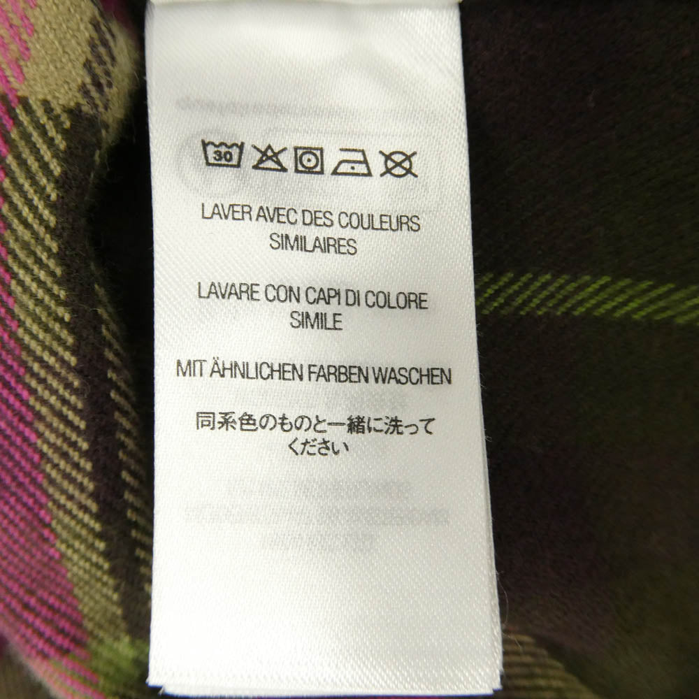 Supreme シュプリーム 25AW Plaid Flannel Shirt ロゴ プレイド チェック フランネル ボタンダウン ネルシャツ 長袖 シャツ マルチカラー系 L【中古】