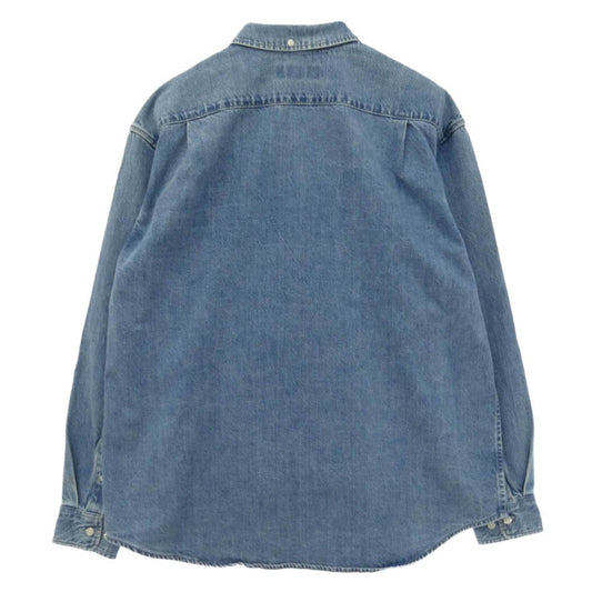 Supreme シュプリーム 25SS Small Box Denim Shirt スモールボックス デニム 長袖 ボタンダウン シャツ ブルー系 L【中古】