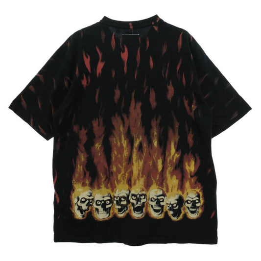 Supreme シュプリーム 24SS × MM6 Maison Margiela エムエムシックス メゾンマルジェラ Liquid Blue Oversized Tee リキッド ブルー オーバーサイズ Tシャツ 半袖カットソー ブラック系 M【中古】