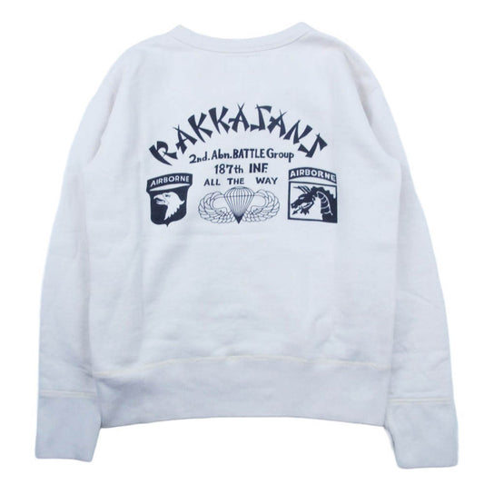The REAL McCOY'S ザリアルマッコイズ AIRBORNE エアボーン 前V スウェット オフホワイト系 M【中古】