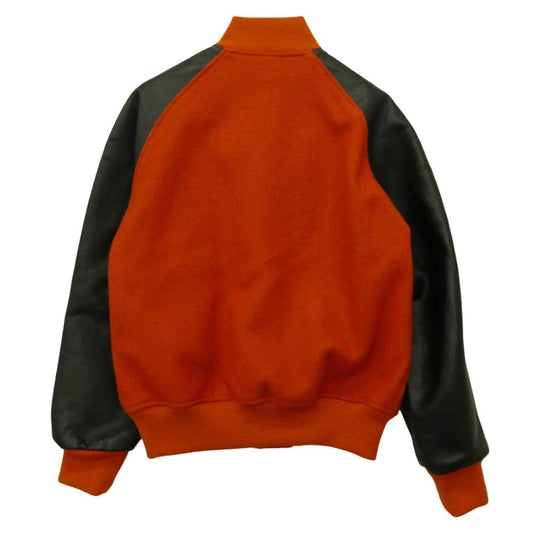 The REAL McCOY'S ザリアルマッコイズ SPORTSWEAR スポーツウェア レザー スタジアムジャンパー バーシティジャケット スタジャン ブルゾン マルチカラー系 38【中古】