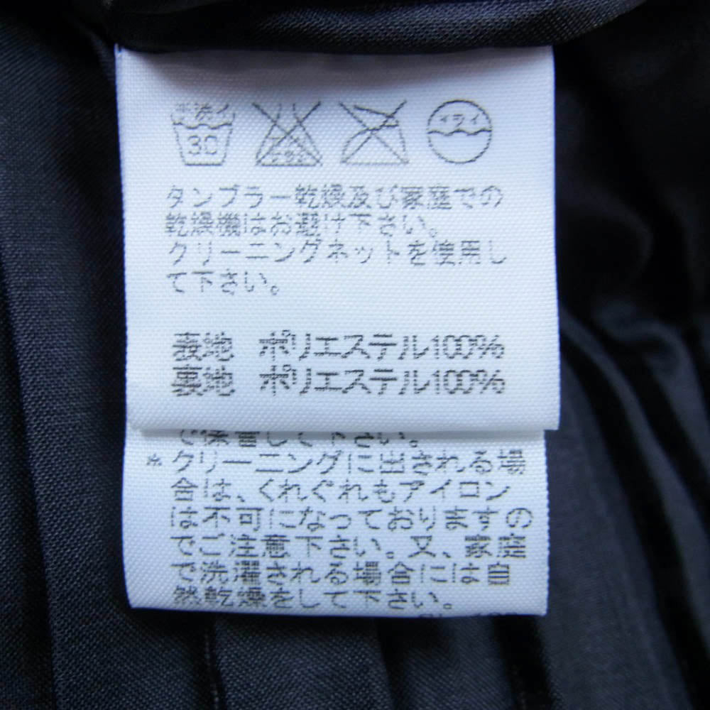 ISSEY MIYAKE イッセイミヤケ ME03FE573 MEN プリーツ加工 スタンドカラー ベスト ブラック系 3【中古】