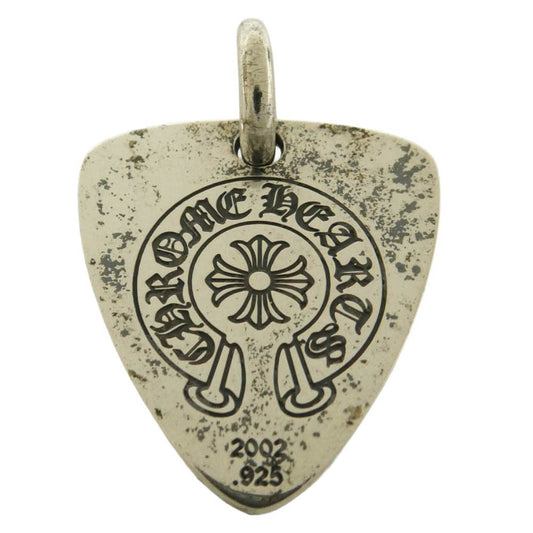 CHROME HEARTS クロムハーツ(原本無) GUITAR PICK LT リップ&タン ギターピック ペンダントトップ シルバー系【中古】