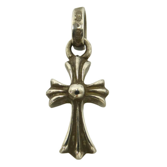 CHROME HEARTS クロムハーツ(原本無) CRS BBYFAT P DMND A ベイビーファット クロス チャーム アフターパヴェダイヤモンド ペンダントトップ シルバー系【中古】