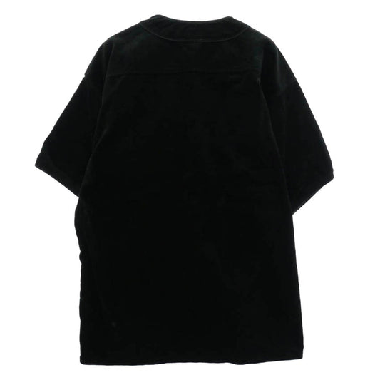 UNDEFEATED アンディフィーテッド 220077012033 BASEBALL JERSEY フロントロゴ コーデュロイ ベースボールシャツ 半袖 シャツ ブラック系 MEDIUM【中古】