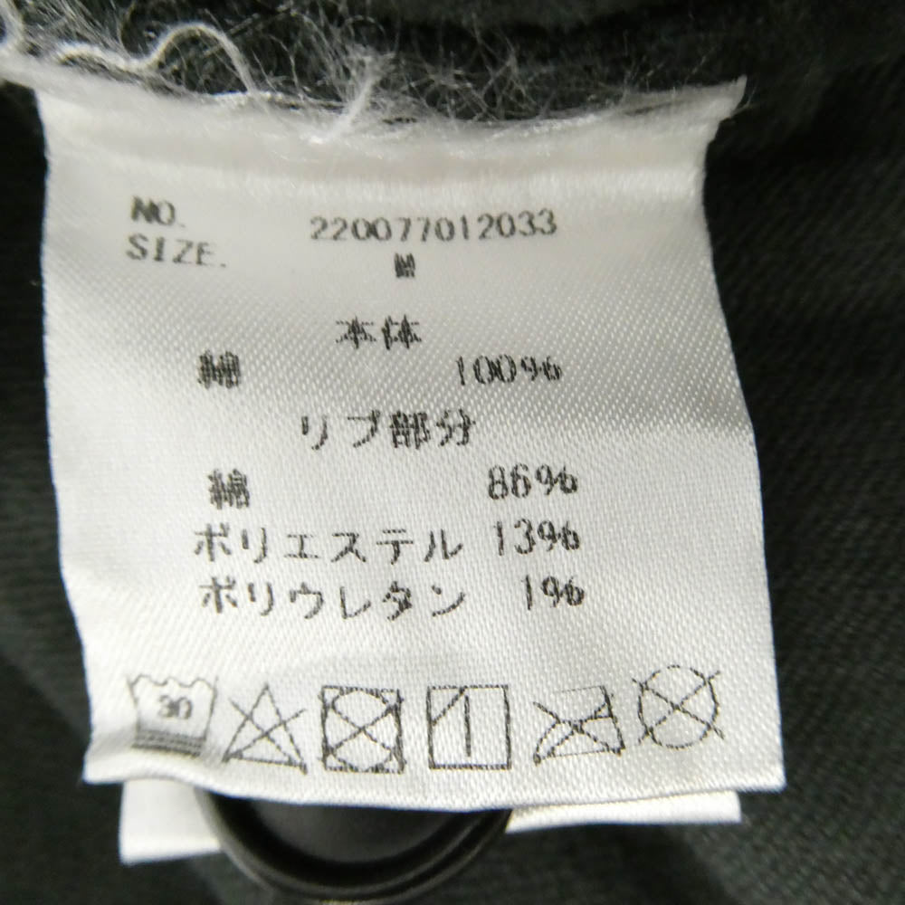 UNDEFEATED アンディフィーテッド 220077012033 BASEBALL JERSEY フロントロゴ コーデュロイ ベースボールシャツ 半袖 シャツ ブラック系 MEDIUM【中古】
