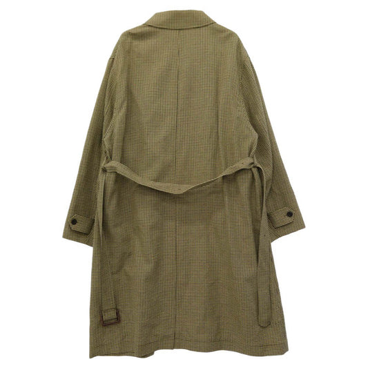ssstein シュタイン ST 063 OVERSIZED DOWN PAT COAT Gun Club Check ガンクラブチェック オーバーサイズ ベルト コート ブラウン系 M【中古】