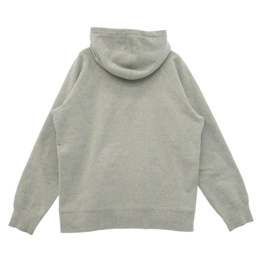 Supreme シュプリーム 13AW Small Box Logo Half Zip Hoodie スモール ボックスロゴ ハーフジップ フーディー パーカー スウェット グレー系 L【中古】