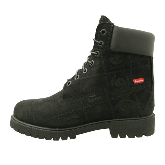 Supreme シュプリーム Timberland ティンバーランド 25AW TB0A5TBZW05 × Timberland Patchwork 6 Inch Premium Boot ティンバーランド パッチワーク プレミアム ワーク ブーツ ブラック系 27cm【美品】【中古】