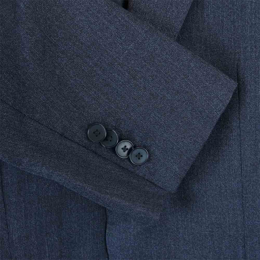 SHIPS シップス ジャージー 2B テーラード ジャケット ネイビー系【中古】