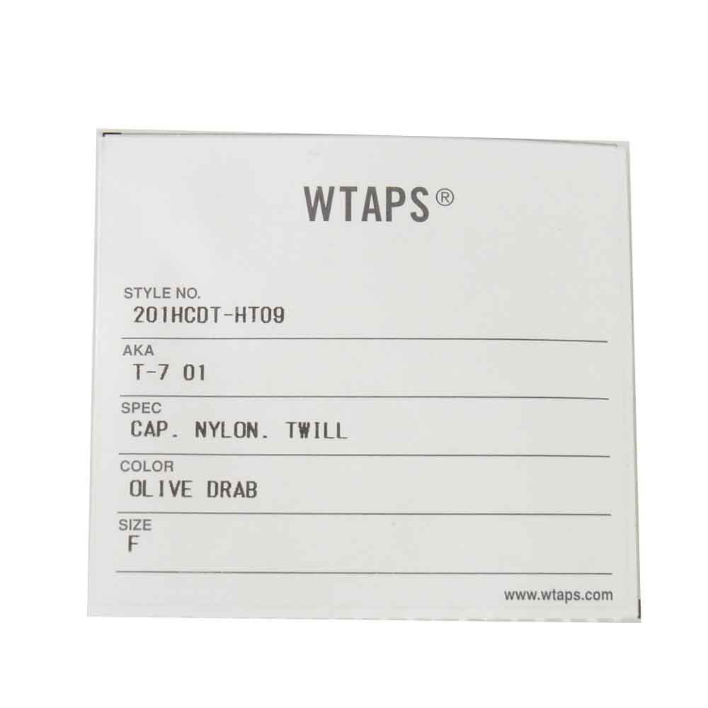 WTAPS ダブルタップス 20SS 201HCDT-HT09 ナイロン ツイル キャップ NYLON TWILL CAP カーキ系 00【新古品】【未使用】【中古】
