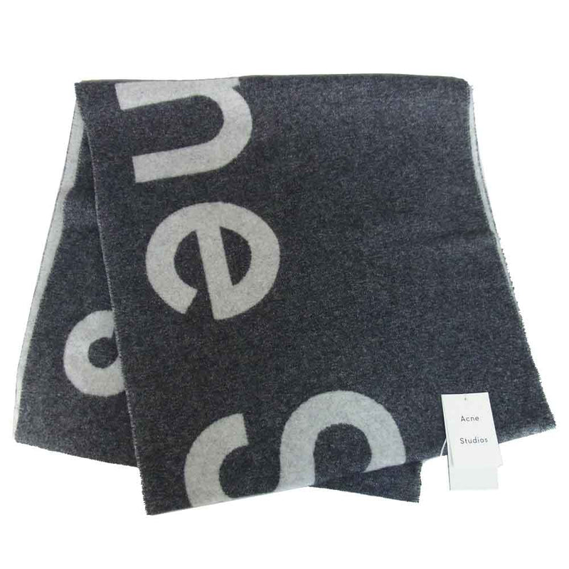 ACNE STUDIOS アクネストゥディオズ Toronty Logo wool blend scarf ...