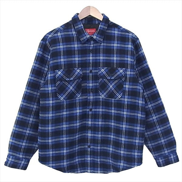 Supreme シュプリーム 未使用 19AW Arc Logo Quilted Flannel Shirt ...