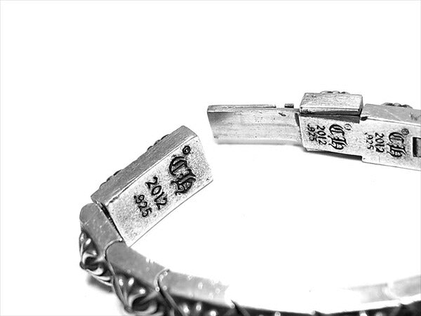 CHROME HEARTS クロムハーツ(原本有) PYRAMID PLS LNK ピラミッドプラスリンク ブレスレット シルバー【中古】