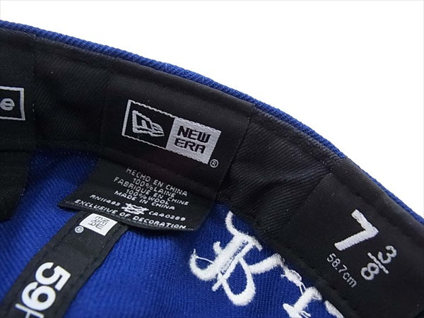 Supreme シュプリーム 16AW RIP Box Logo NEW ERA CAP ニューエラ 刺繍 6パネル ボックス ロゴ キャップ 帽子 ブルー系 ブルー系 58.7cm【中古】